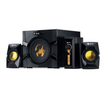 Genius GX-Gaming SW-G2.1 3000 with Two Input Jacks for PC/TV/DVD/Game Devices