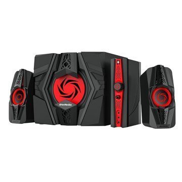 AVerMedia Ballista Unity Gaming Speakers, 2.1 Sound System Speakers for Game Consoles / PC / Mobile Devices, 40 Watts, 1 Way Satellite Speakers (GS310)